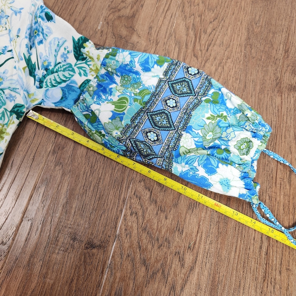 Floral Blue Midi Dress - Picture 12 of 14